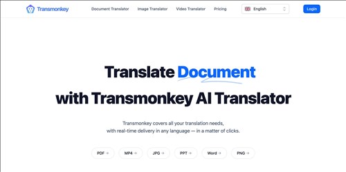 Transmonkey网页截图