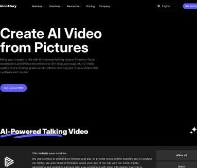 VisionStory网页截图