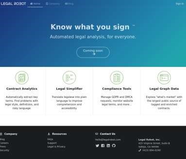 Legal Robot网页截图
