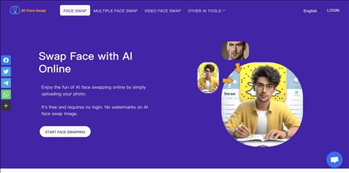 AI Face Swap网页截图