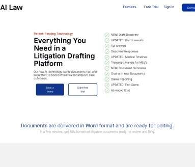 AI Law网页截图