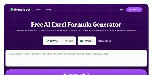 Formula bot网页截图