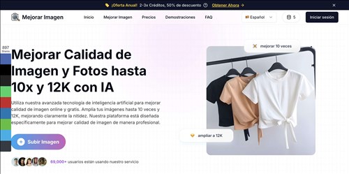 Mejorar Imagen网页截图