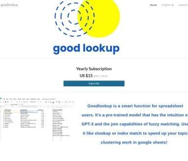 Goodlookup网页截图
