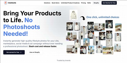 Cloth2Life网页截图