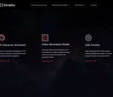 kinetix网页截图