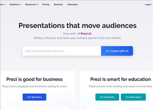 Prezi.com网页截图