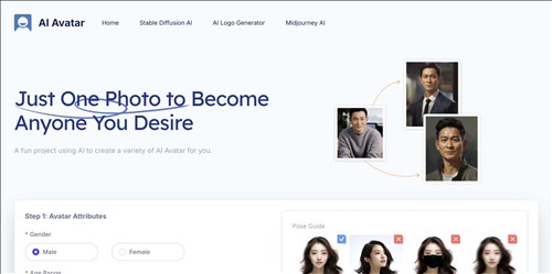 AI Avatar网页截图