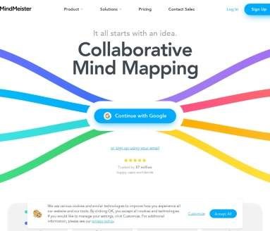 MindMeister网页截图