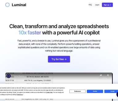 Luminal网页截图