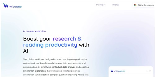 Wiseone网页截图
