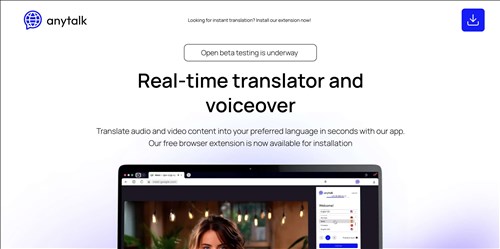 Anytalk网页截图