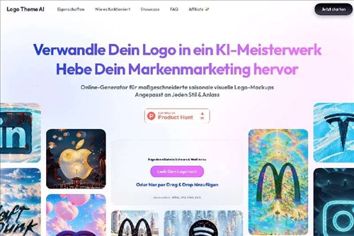 Logo Theme AI网页截图