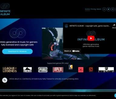 INFINITE ALBUM网页截图