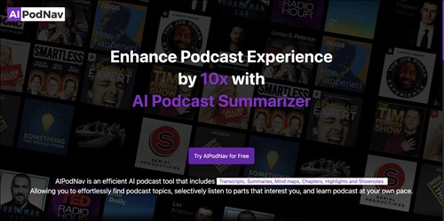 AIPodNav网页截图