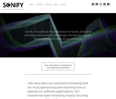 SONIFY.io网页截图