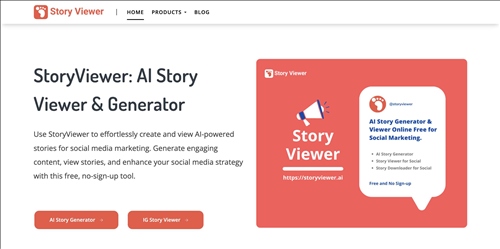 StoryViewer AI网页截图