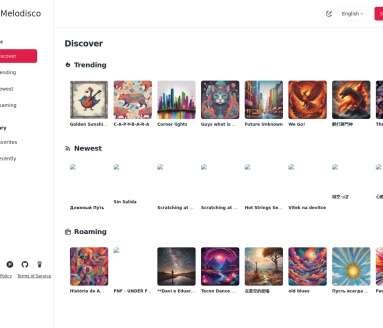 Melodisco网页截图