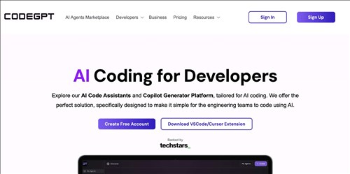 CodeGPT网页截图