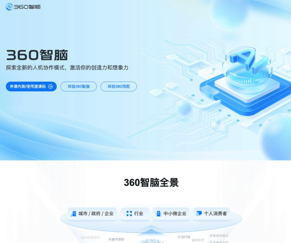 360智脑网页截图