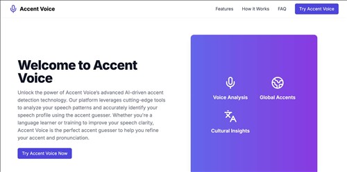 Accent Voice网页截图