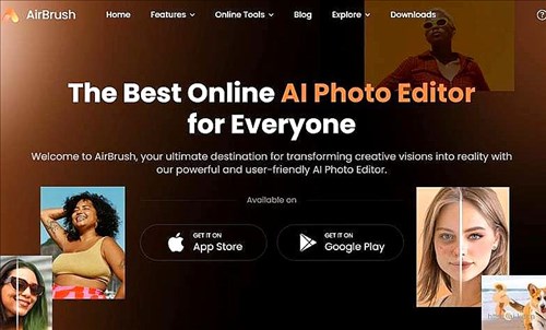 AirBrush网页截图