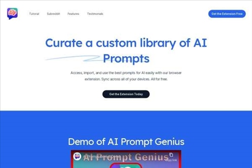 AI Prompt Genius网页截图