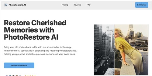PhotoRestore AI网页截图