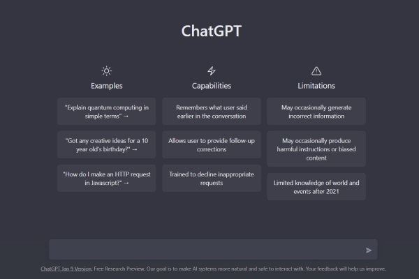 chatgpt网页截图