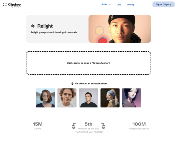 Relight网页截图