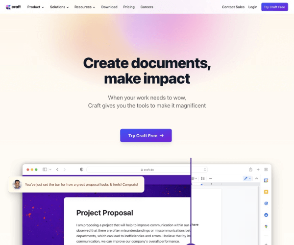 Craft AI Assistant网页截图