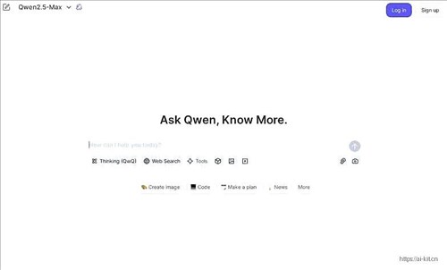 Qwen AI网页截图