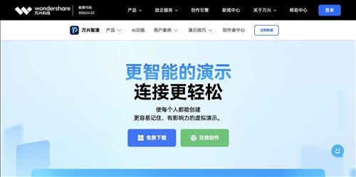 万兴智演网页截图