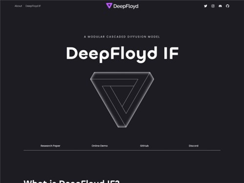DeepFloyd IF网页截图