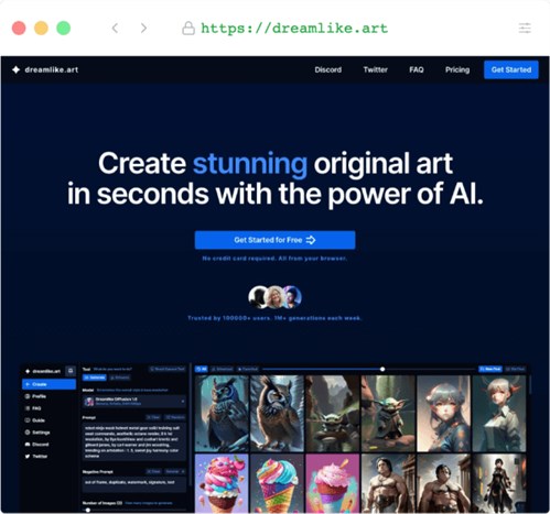 dreamlike.art网页截图