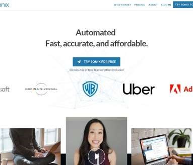 Sonix网页截图