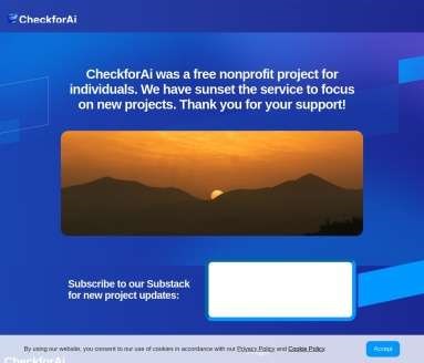 CheckforAi网页截图