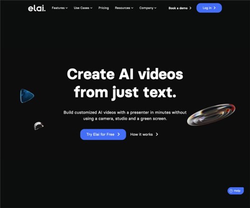 Elai.io网页截图
