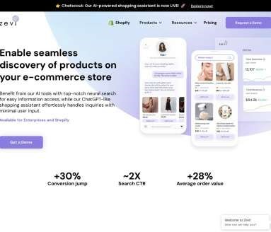 Zevi.ai网页截图