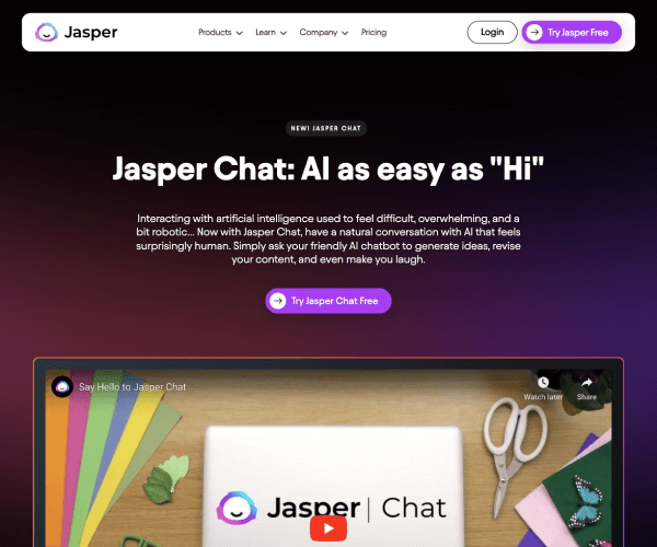 Jasper Chat网页截图