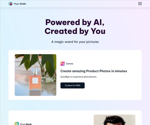 MagicStudio网页截图