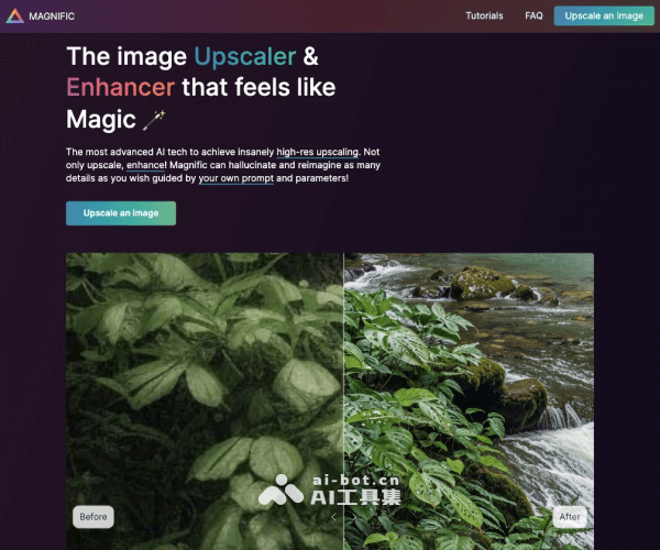 Magnific AI网页截图