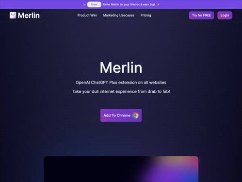 Merlin网页截图