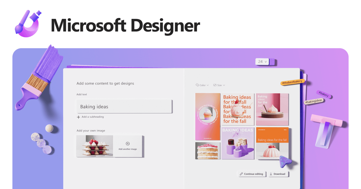 Microsoft Designer网页截图