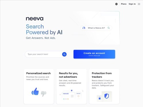 Neeva网页截图