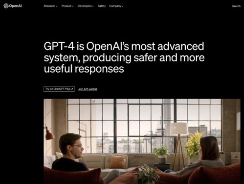 GPT-4网页截图