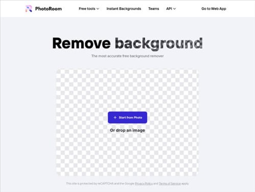 PhotoRoom网页截图