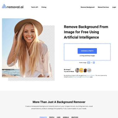 Removal.AI网页截图