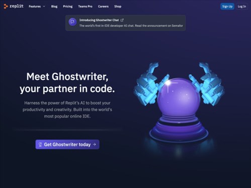 Ghostwriter网页截图