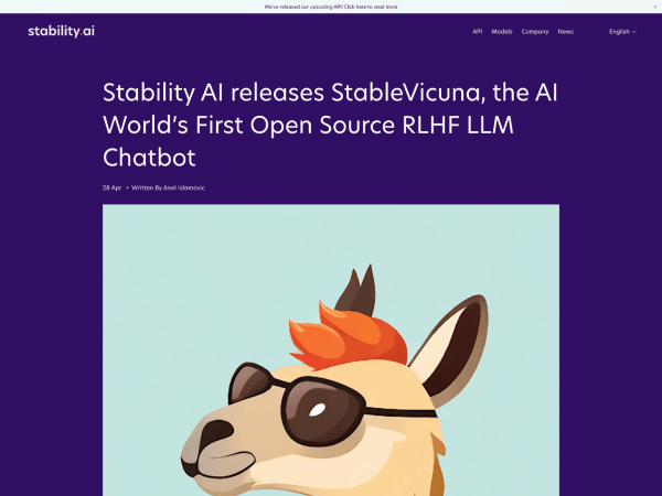 StableVicuna网页截图